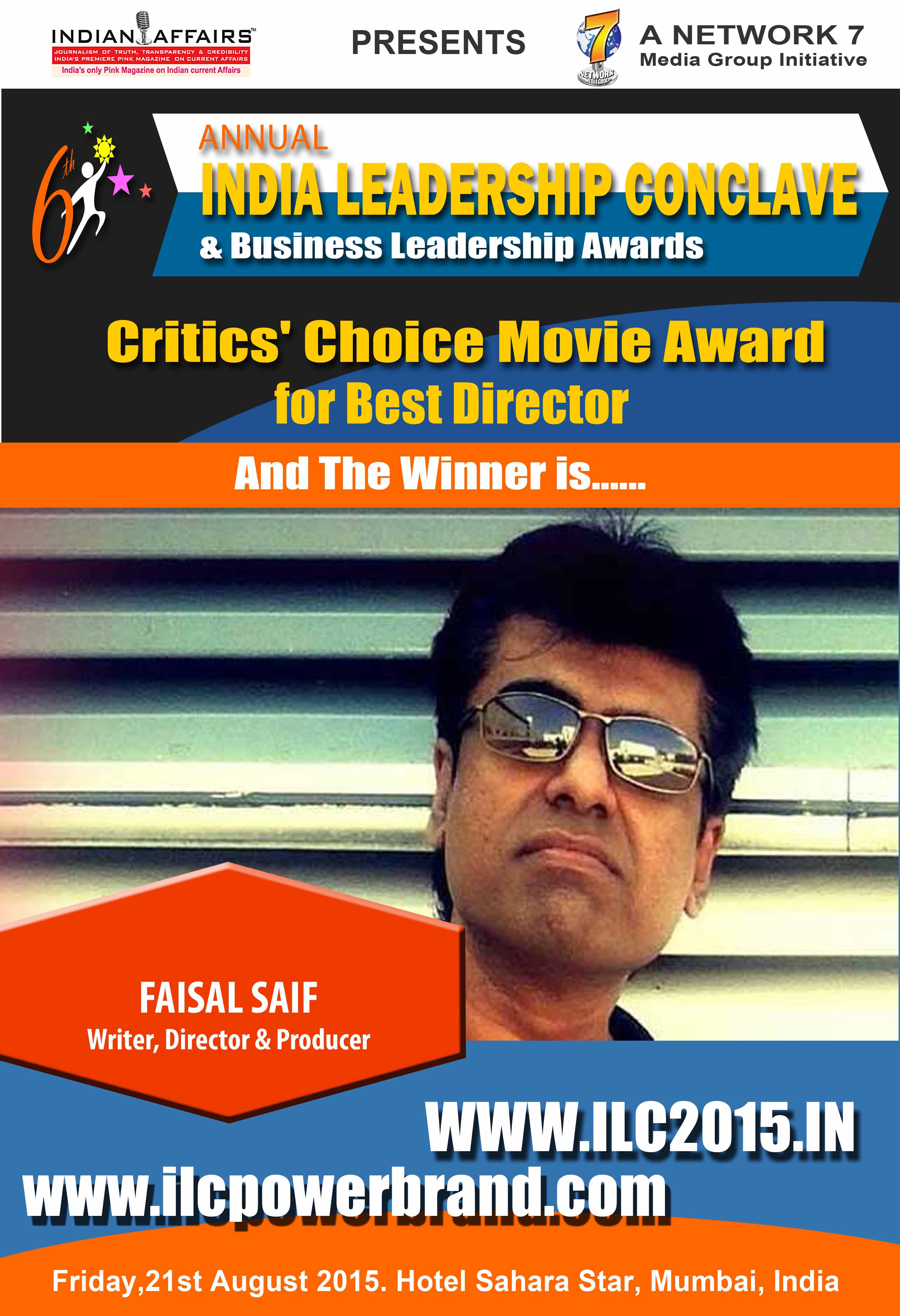 Network 7 Media Group Jury to felicitate noted Filmmaker Faisal Saif at